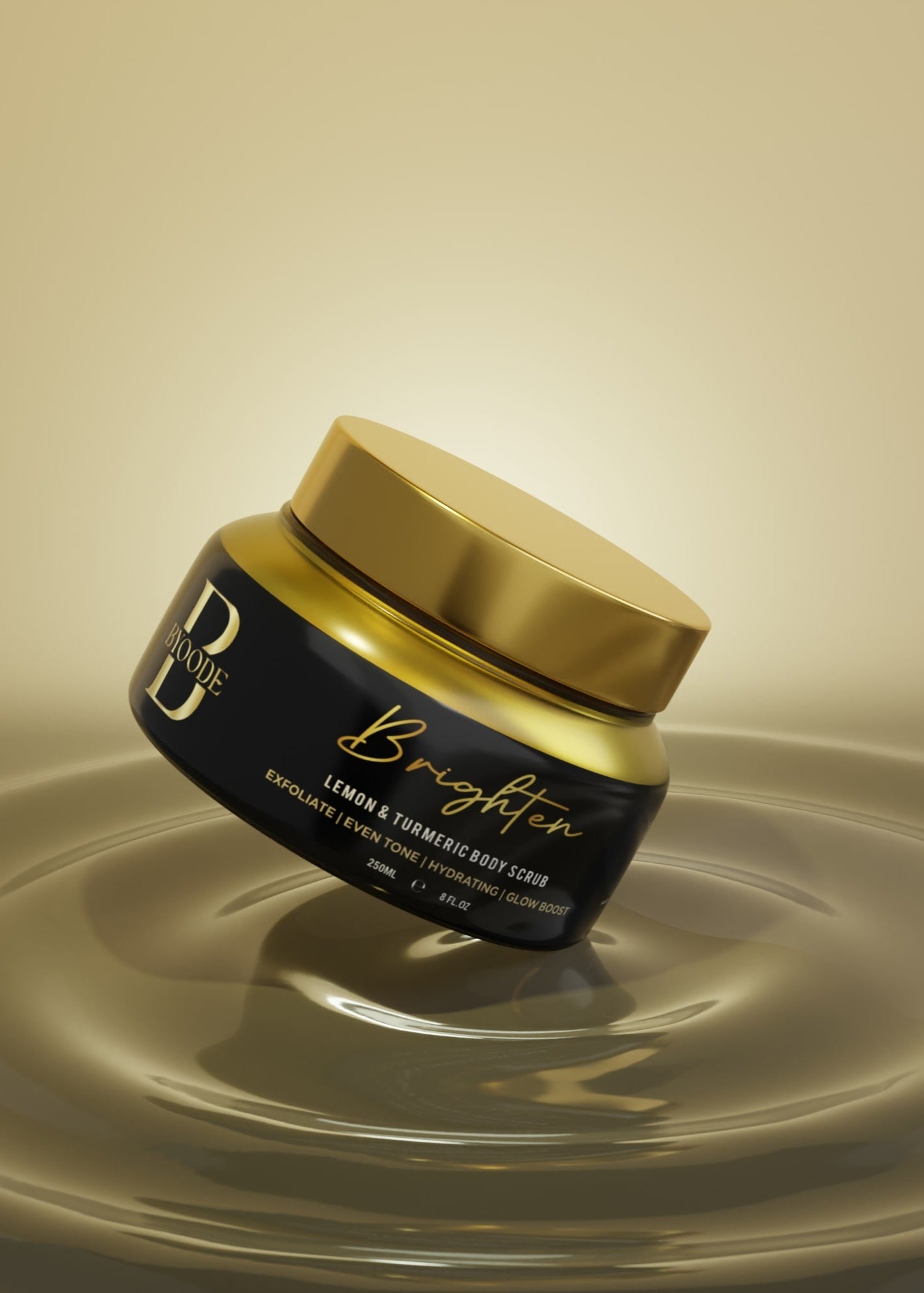 BRIGHTEN (LEMON & TURMERIC) BODY SCRUB size now upgraded to (250ml)
