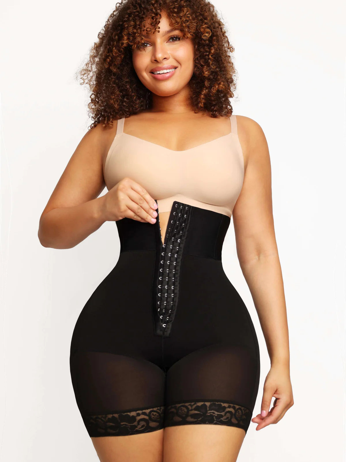Luna (3-bones Triple-breasted High-waisted Elastic Body Butt Lifter)