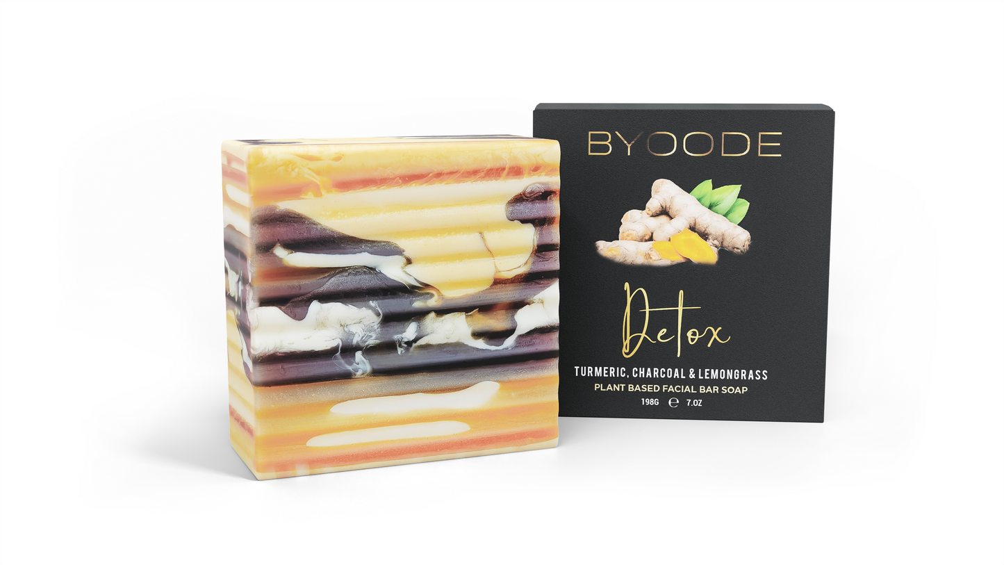 DETOX (TURMERIC & CHARCOAL) CLEANSING BAR SOAP