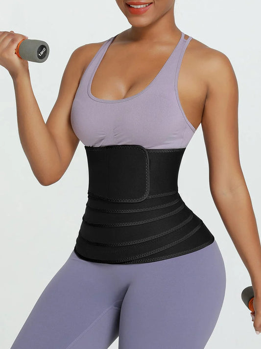 Wrap Shaper Belt (Tummy control, Fat burning, Fitting waist trimmer wrap shaper belt)